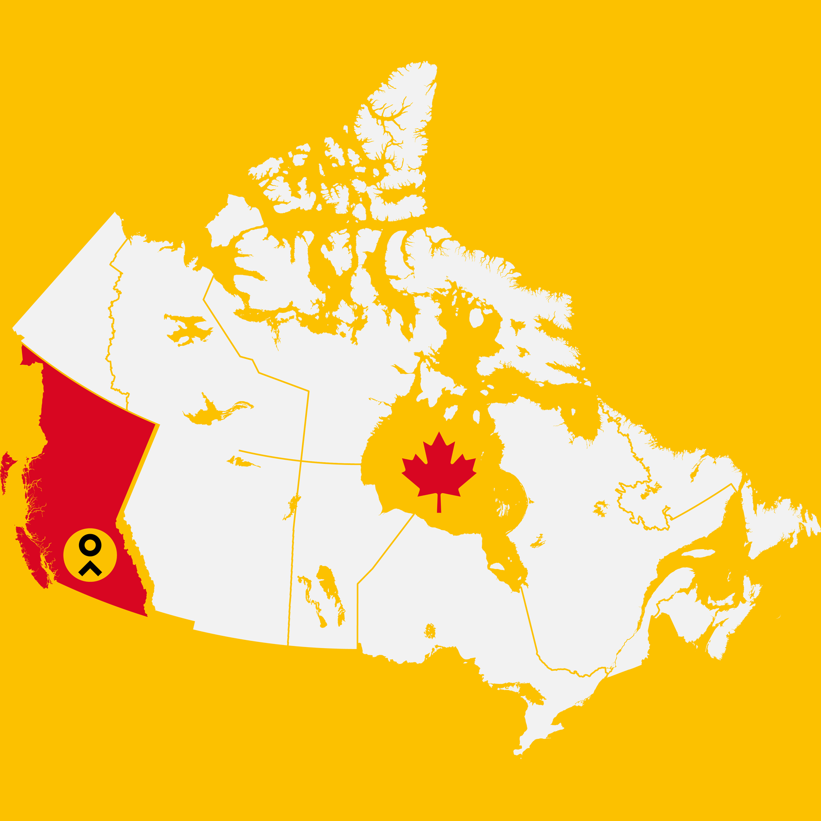 LUSKAMEDIA CANADA BC MAP AREAS WE SERVE VISUAL IDENTITY 2