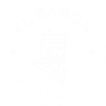 elbaronbarbershop logo circle white png